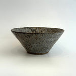 Breakfast Bowl #07 - Carved - Dark Brown
