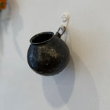 Wall Vase - Black Glaze - Small