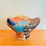 Multi-Coloured Pedestal Bowl / Sculpture • May25
