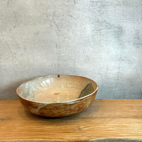 Salad Bowl #04 - Shino Glaze - Large