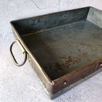 Rustic Iron Tray with Handles - Rectangular