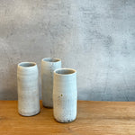 "Eucalypt" Cylinder Vases - White - Medium