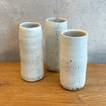 "Eucalypt" Cylinder Vases - White - Medium
