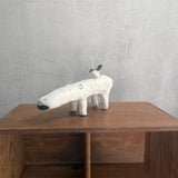 Hippo Figure + Bird | XL #01 - White