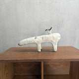 Hippo Figure + Bird | XL #01 - White