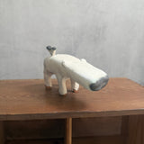 Hippo Figure + Bird | XL #02 - White