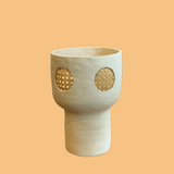 "Rattan in White" Vase • Mar25
