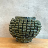 "Loop de Loop" Vase in Olive Green - Large