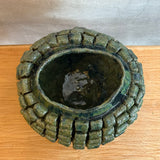 "Loop de Loop" Vase in Olive Green - Large