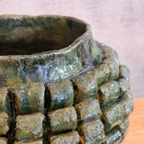 "Loop de Loop" Vase in Olive Green - Large