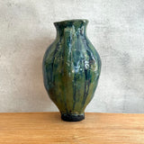 Vase - Urn-Shaped - Green Wash - Large