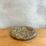 "Dimple" Platter in Mushroom Speckle - Medium