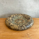 "Dimple" Platter in Mushroom Speckle - Medium