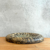 "Dimple" Platter in Mushroom Speckle - Medium