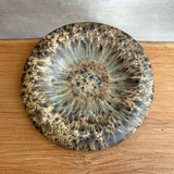 "Dimple" Platter in Mushroom Speckle - Medium
