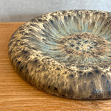 "Dimple" Platter in Mushroom Speckle - Medium
