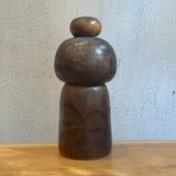 Vintage Kokeshi #102 - "Two Hibiscus" - Medium