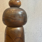 Vintage Kokeshi #102 - "Two Hibiscus" - Medium
