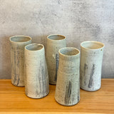 "Eucalypt Snow“ Cylinder Vases - Medium