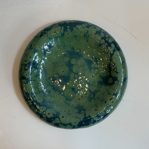 "Dimple" Wall Hanging in Green Speckle - Large • Mar25