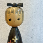 Vintage Kokeshi #104 - "Three Flower" - Small