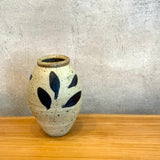 Oval Vase - Small - Cobalt Leaves