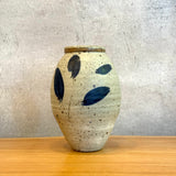 Oval Vase - Small - Cobalt Leaves