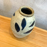 Oval Vase - Small - Cobalt Leaves