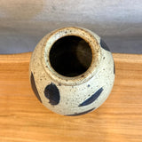 Oval Vase - Small - Cobalt Leaves