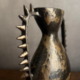 "Azzadine" Urn Vase with Gold Spikes
