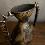 "Azzadine" Urn Vase with Gold Spikes