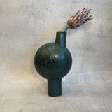 Pedestal "Pod" Vase #5 in Moss Green - Small - June 2024