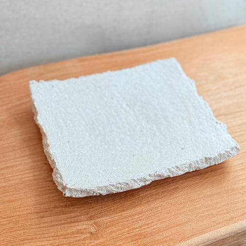 Square Plate #01 - Wild Porcelain - Medium