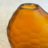 "Calypso" Glass Vase - Amber - Medium