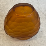 "Calypso" Glass Vase - Amber - Medium