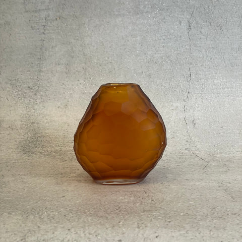 "Calypso" Glass Vase - Amber - Small