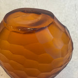 "Calypso" Glass Vase - Amber - Small