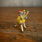 "Dancing Lychee" Vase #06 - Orange & Brown