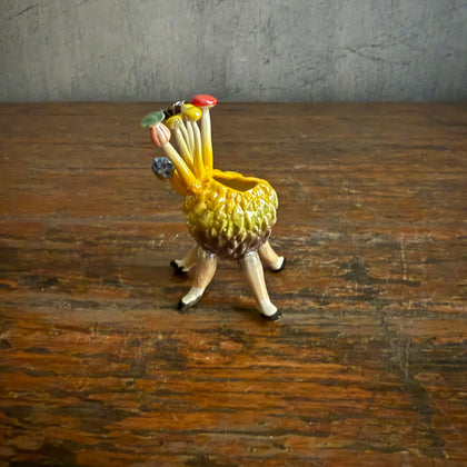 "Dancing Lychee" Vase #06 - Orange & Brown