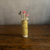 "Corn" Vase #02 - Bright Yellow - Small