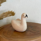 Japanese Carved Wooden Swan