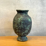 Vase - Urn Shaped - Green Speckle - Medium