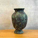 Vase - Urn Shaped - Green Speckle - Medium