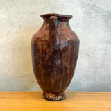Vase - Urn-Shaped, Handled - Ruby Wash - Large
