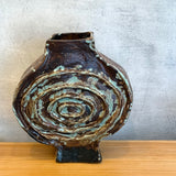 Vase - Medallion / Scroll - Brown Wash - XL
