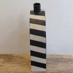 Jenni Oh - Large "Dazzle" Vase in Black & White - 2023