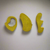 "Triptych in Yellow" Wall Art - "Off The Table" • Nov24