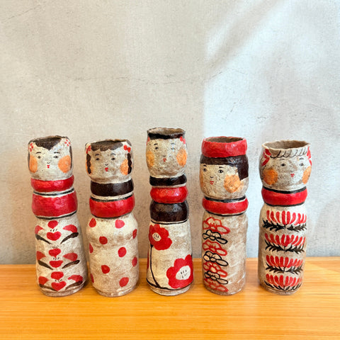 Kokeshi Vases - Large • serious PLAY