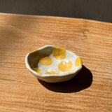 Condiment / Jewellery Dish - Yellow Spots