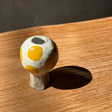"Orb" Vase - Yellow Spots - Miniature